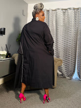 Black Rose Tulle Dress